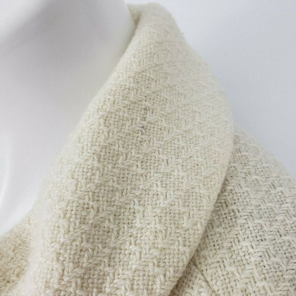 Antho Lux Med wool blend pea coat jacket ivory - Picture 7 of 8